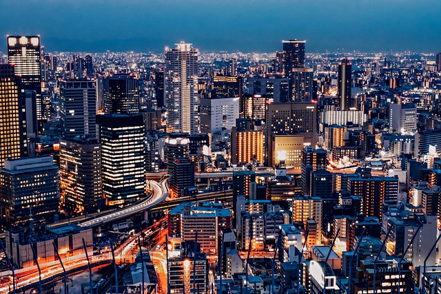 osaka+skyline+city